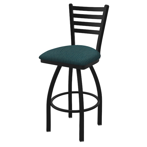 Holland Bar Stool Co 25" Swivel Counter Stool, Black Wrinkle, Graph Tidal Seat 41025BW022 - main